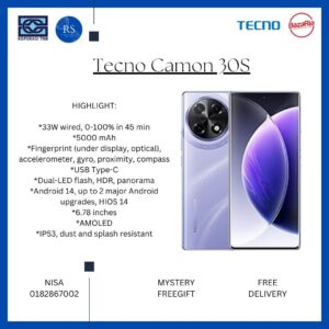 [RS] Tecno Camon 30s (8+256gb)
