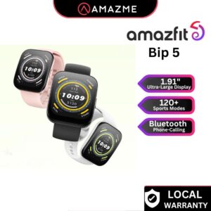 Amazfit Bip 5 Bluetooth Calling Smartwatch - 1 YEARS WARRANTY