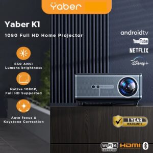 Yaber K1 Smart Entertainment Projector - 1 YEAR WARRANTY
