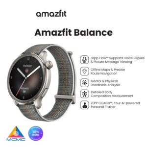 Amazfit Balance 46mm Smart Watch - 1 YEAR WARRANTY