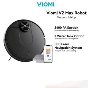 Viomi V2 Max Robot Vacuum (Black) - 1 YEAR WARRANTY