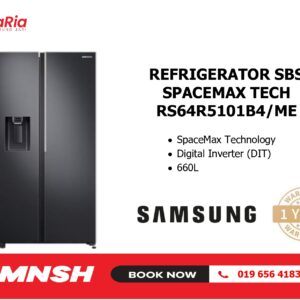 [MNSH] SAMSUNG REFRIGERATOR SBS SPACEMAX TECHNOLOGY RS64R5101B4/ME
