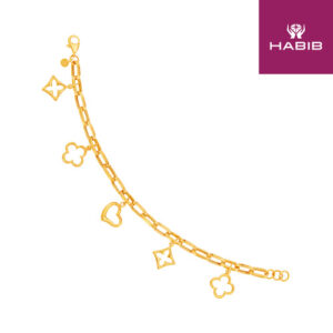 Oro Italia 916 Yellow Gold Bracelet - GW51100624