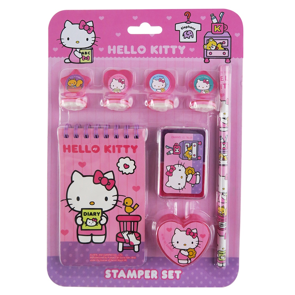Hello Kitty Diary Stamper Set