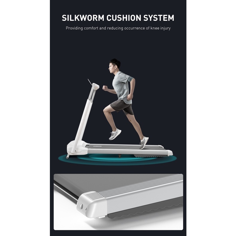 OVICX Treadmill Q1S | Indoor Running Machine (White) - Image 4