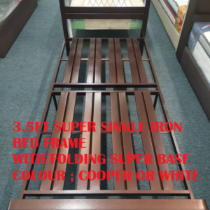 3.5FT SUPER SINGLE BED FRAME WITH FOLDING SUPER BASE