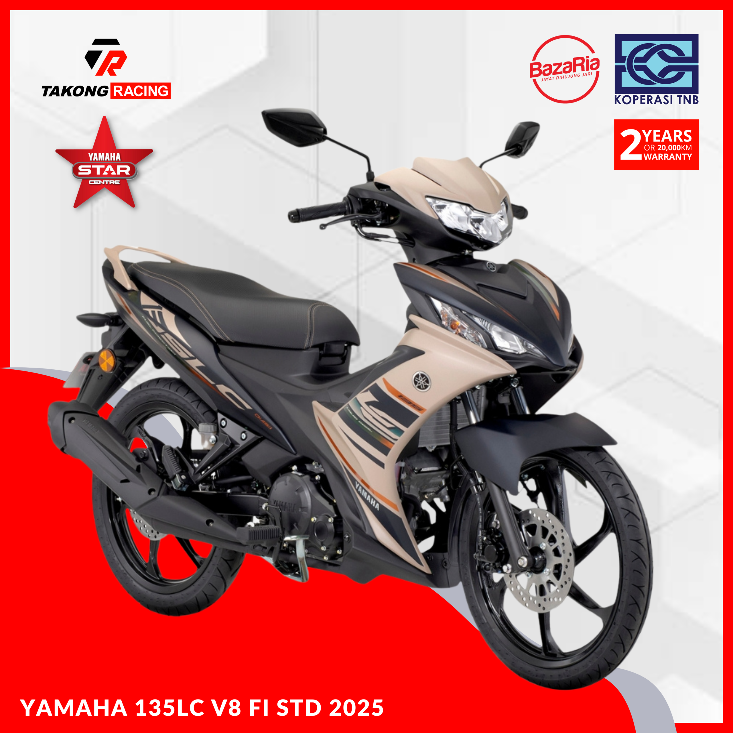 YAMAHA LC135 V8 FI STD (NEW)