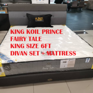 KING KOIL PRINCE FAIRY TALE KING SIZE 6FT DIVAN SET + MATTRESS