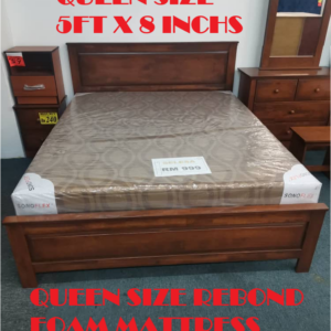 PAS SELESA QUEEN 5FT X 8 INCHS SIZE REBOND FOAM MATTRESS