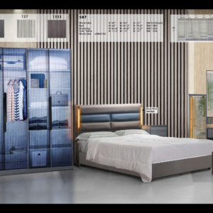 CL 507 5FT BERFRAME BEDROOM SET 5FT X 8FT WARDROBE + DRESSING TABLE WITH STOOL