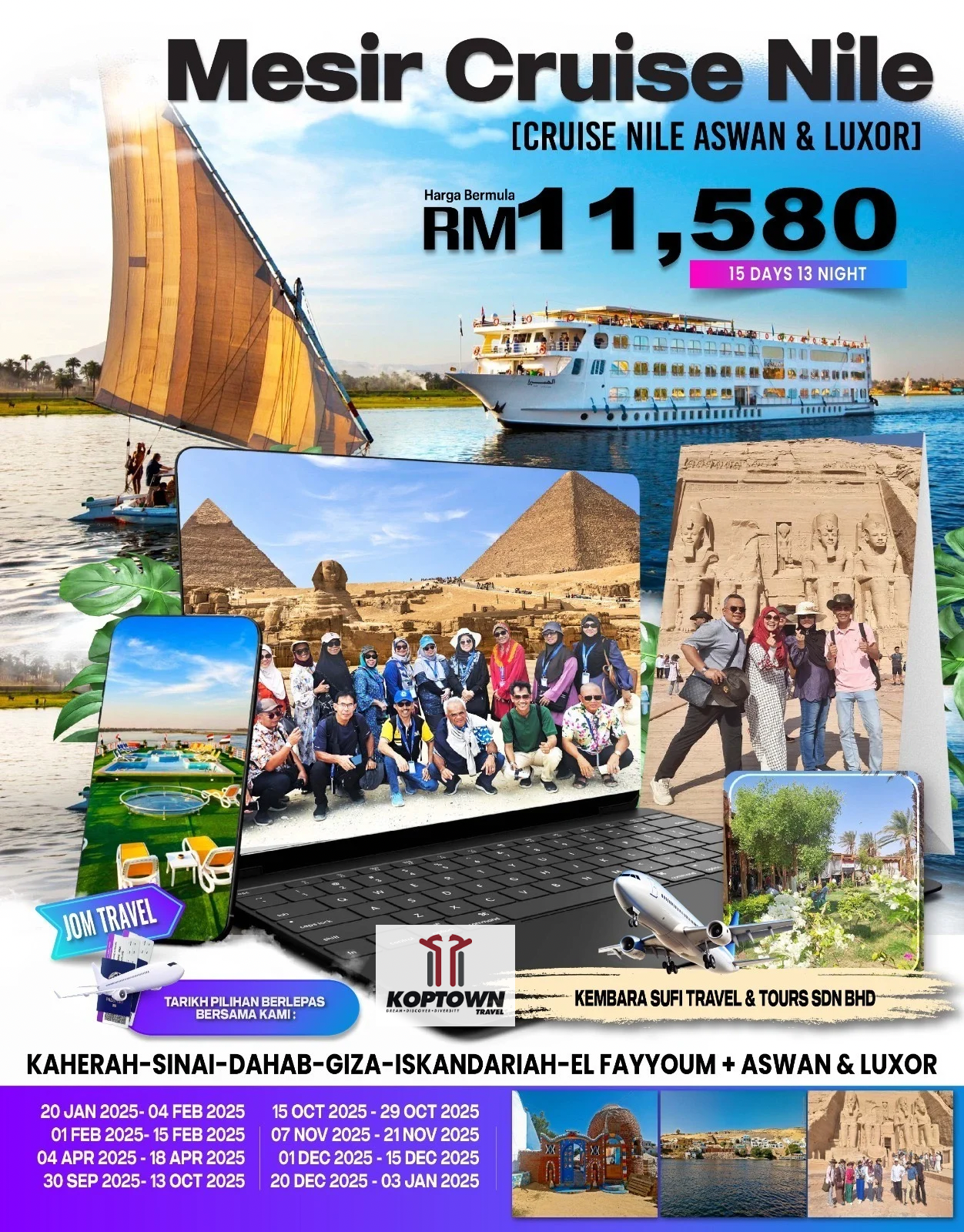 PAKEJ PELANCONGAN MESIR CRUISE NILE