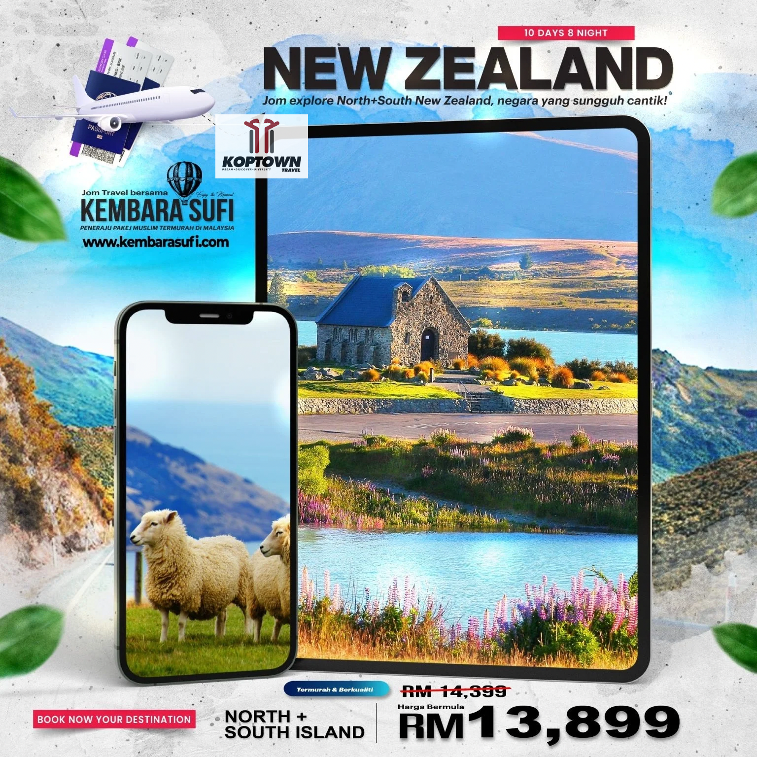 PAKEJ PELANCONGAN NEW ZEALAND