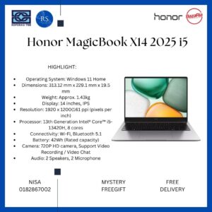 [RS] Honor MagicBook X14 2025 i5 (8+512gb) | (16+512gb)