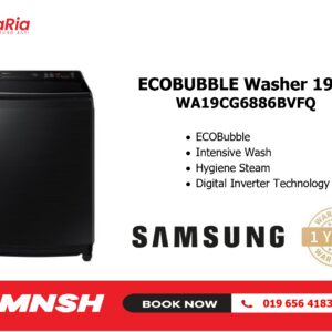 [MNSH] SAMSUNG ECOBUBBLE TOP LOAD WASHER 19KG WA19CG6886BVFQ