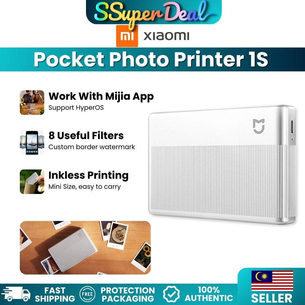 Xiaomi Mijia Instant Pocket Photo Printer 1S Supports IOS Android