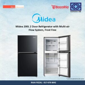 [RO] Midea 200L 2 Door Refrigerator with Multi-Air Flow System,Frost Free Design