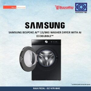 [RO] Samsung BESPOKE AI™ 13/8kg Washer Dryer with AI Ecobubble™