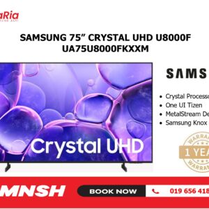 [MNSH] 75" SAMSUNG TV CRYSTAL UHD U8000F #UA75U8000FKXXM