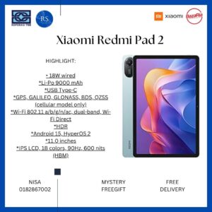 [RS] Xiaomi Redmi Pad 2 WiFi (4+128gb) | WiFi (8+256gb) | 4G (4+128gb) | 4G (8+256gb)