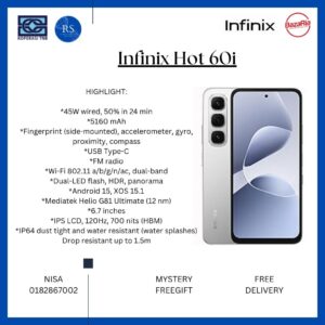 [RS] Infinix Hot 60i 4G/X6728 (8+256gb)