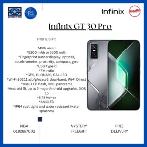 [RS] Infinix GT 30 Pro 5G/x6873 (12+256gb) | (12+512gb)