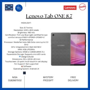 [RS] Lenovo Tab ONE 8.7"/TB-305XU (4+64gb)