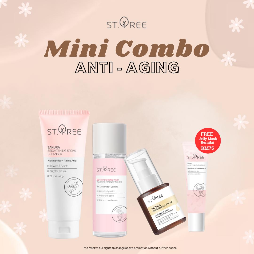 ST. TREE Mini Combo Anti - Aging 6x Retinol Skincare