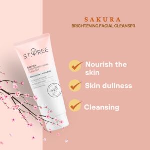 ST. TREE Sakura Brightening Facial Cleanser 80g Cleansing Skincare