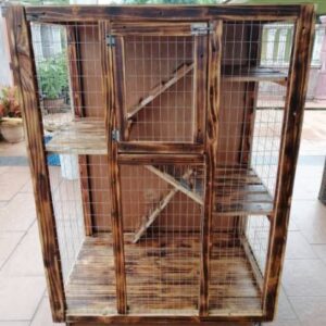 Sangkar kucing kayu (S17)
