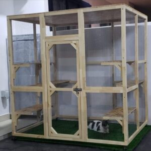 Sangkar kucing kayu (S24)