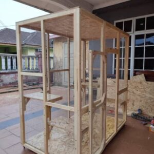 Sangkar kucing kayu (S25)