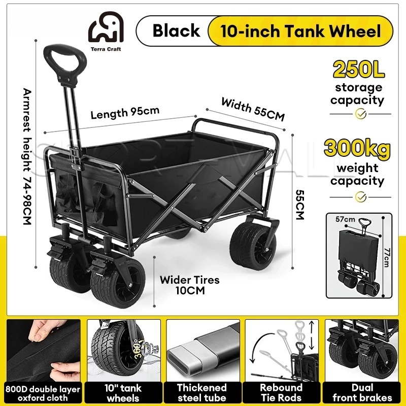 Outdoor Wagon & Foldable Trolley Camping - Image 3