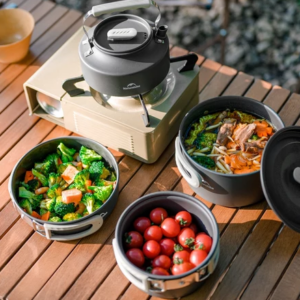 Naturehike Camping Cookware Aluminum Alloy Pot Outdoor Pot Set Combination
