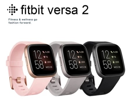 Fitbit Versa 2 Smart Watch Fitness Heart Rate Tracker Waterproof Smartwatch