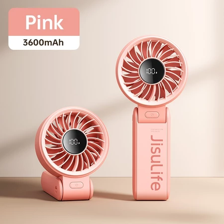 JisuLife Portable Handheld Fan 5000mAh 19.5h cooling Foldable Hand Fans - Image 2