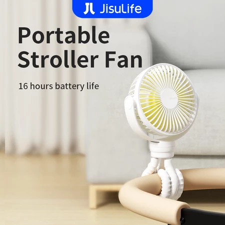 JisuLife Stroller Fan 4000mAh baby fan
