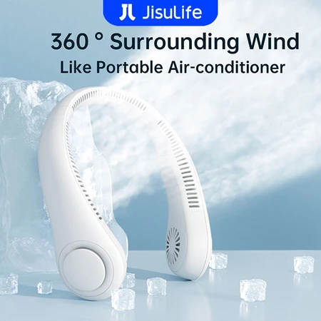 JisuLife Portable Neck Fan Battery USB Rechargeable