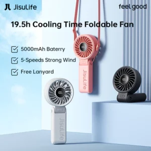 JisuLife Handheld Fan Life7 Portable Mini Fan 5000mAh