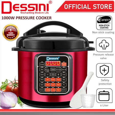 DESSINI ITALY 10IN1 Electric Digital Pressure Cooker Non-stick