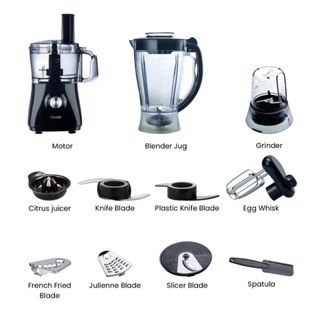 Giselle 10-In-1 Food Processor & Blender (1000W) - Image 2