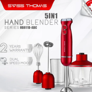 SwissThomas 5 in 1 Hand Blender Mixer Meat
