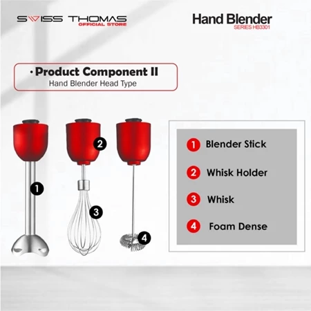 SwissThomas 5 in 1 Hand Blender Mixer Meat - Image 2