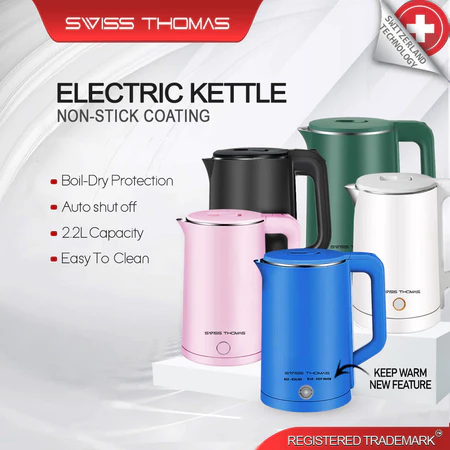 SwissThomas Auto Boiling Electric Kettle