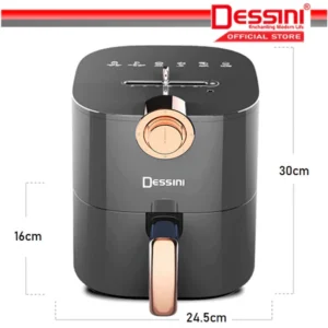 DESSINI ITALY Electric Air Fryer Timer Oven Cooker