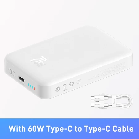 Power Bank Mini Magnetic Wireless Fast Charge With Auto-Wake - Image 2