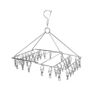 HomePro PLIM Stainless Steel Cloth Hanger Foldable 36 Clips