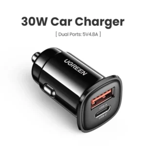 UGREEN 30W USB Car Charger Quick Charge QC4.0 QC3.0