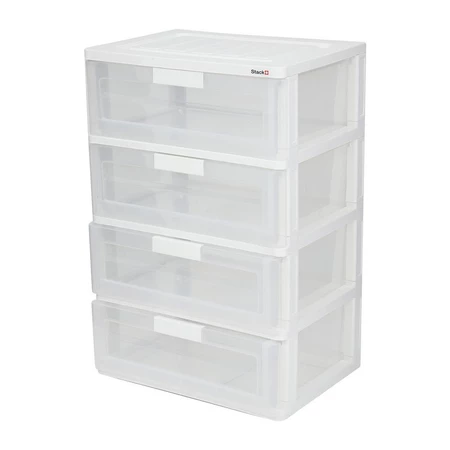 HomePro STACKO Plastic Drawer 4 Tier MAX(L) - Image 2