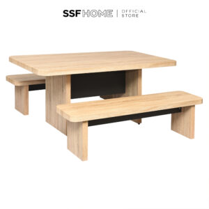 SSFHOME - Rustic Scandinavian Dining Set (4 Seater)