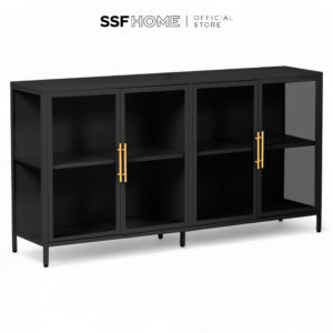 SSFHOME - Nina TV Cabinet (4 Glass Doors)